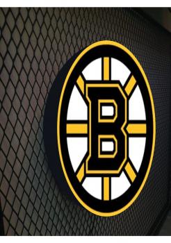 Boston Bruins Logo Led Illuminated Sign Wall Light! (round)
